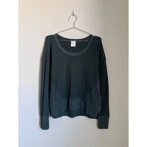 OFFLINE by Aerie Wow Waffle T-Shirt in Pine Green Size XXS